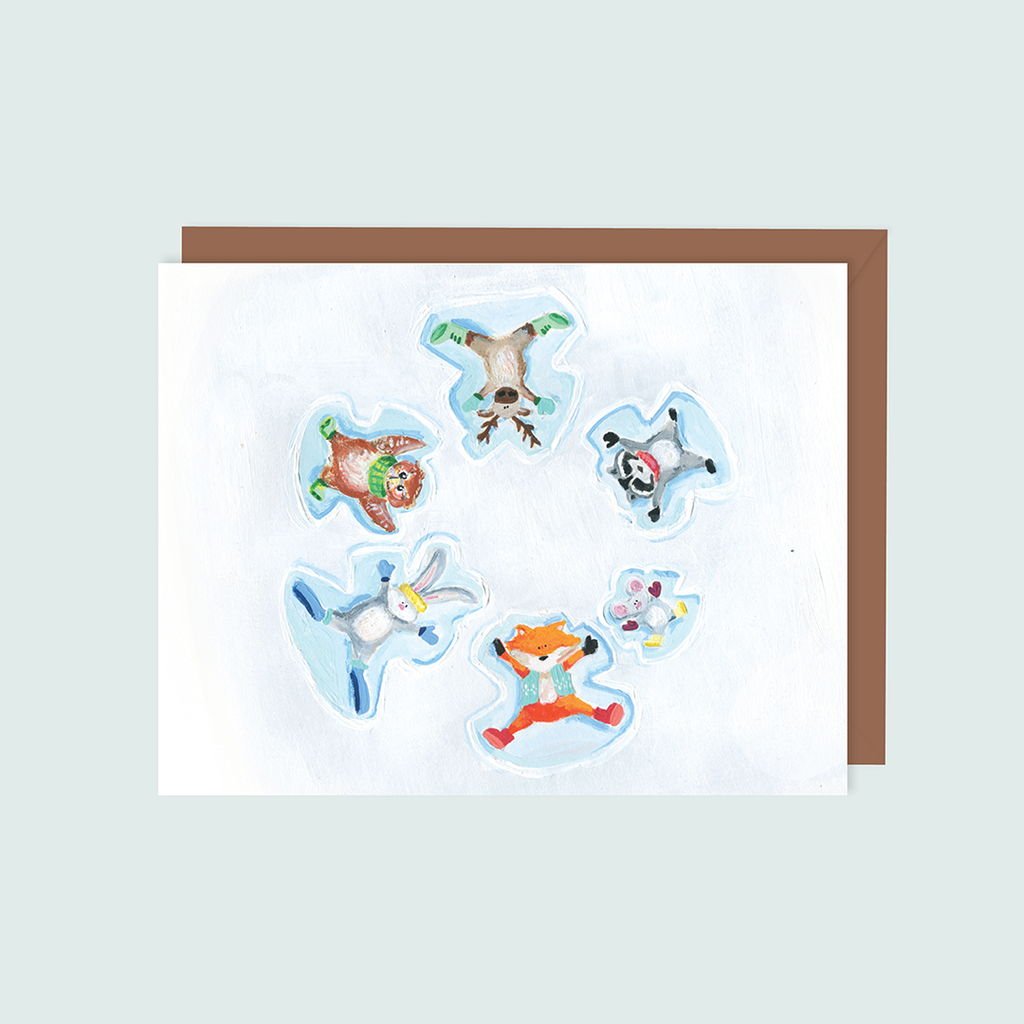 Snow Angels Notecard