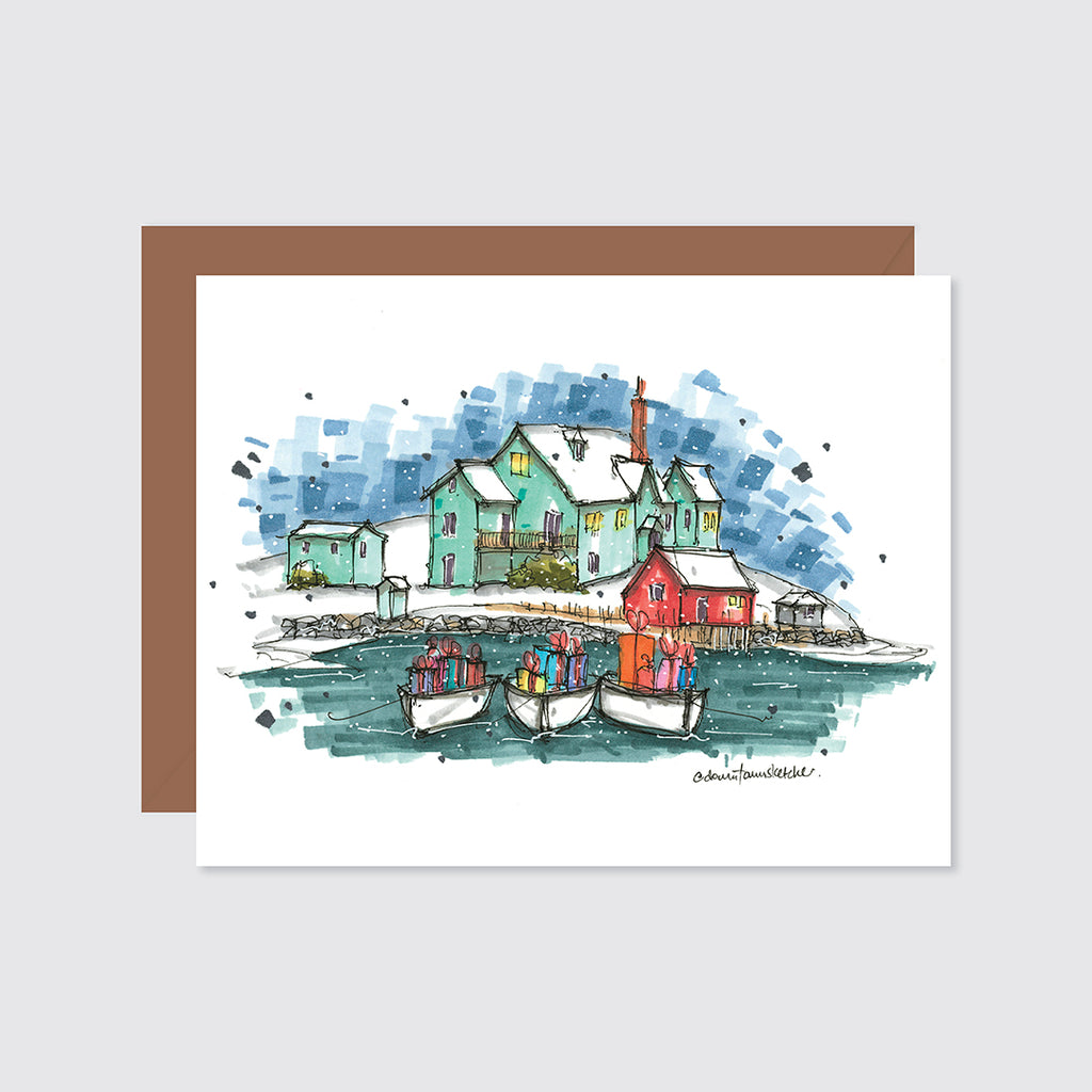 Christmas gifts at Peggy's Cove