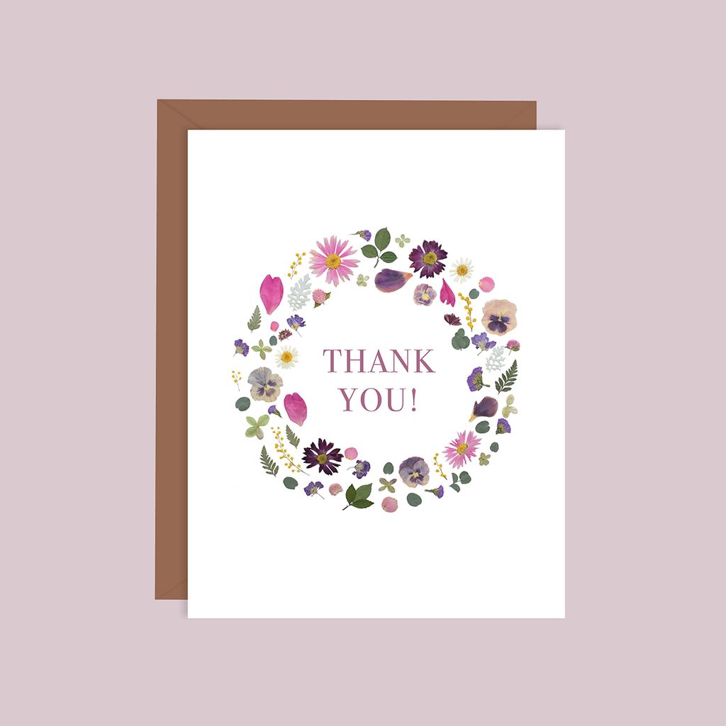 Thank You | Spring Floral Wreath