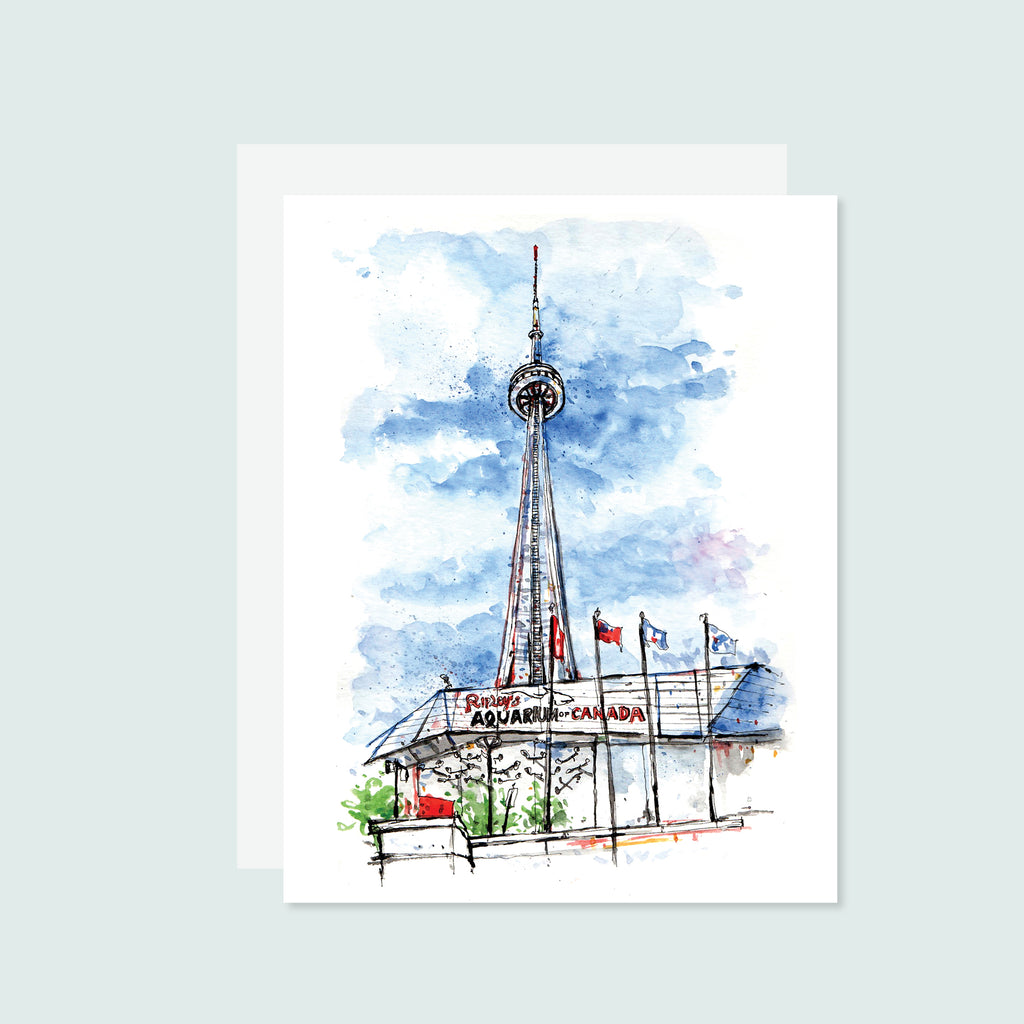 CN Tower Watercolour