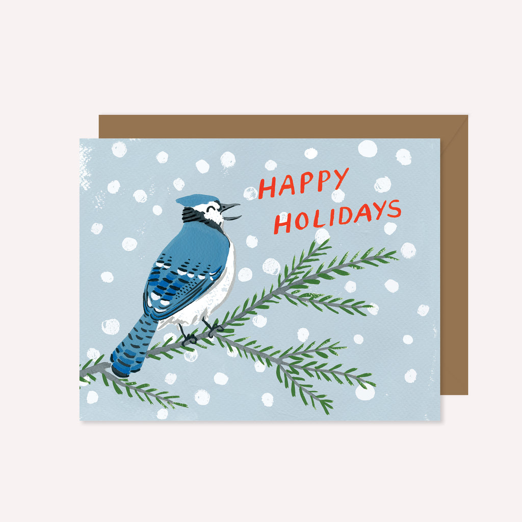Happy Holidays Blue Jay