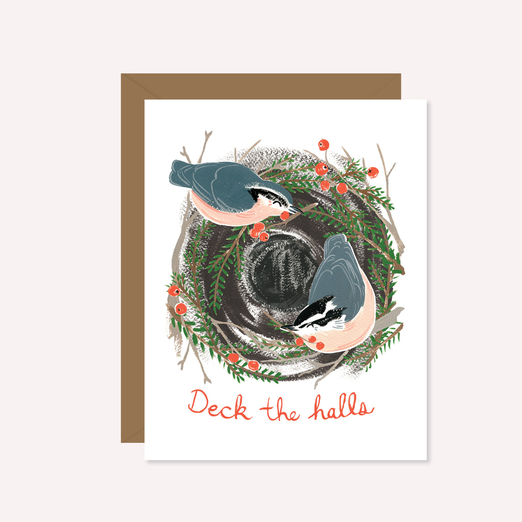 Deck the Halls Festive Nuthatch