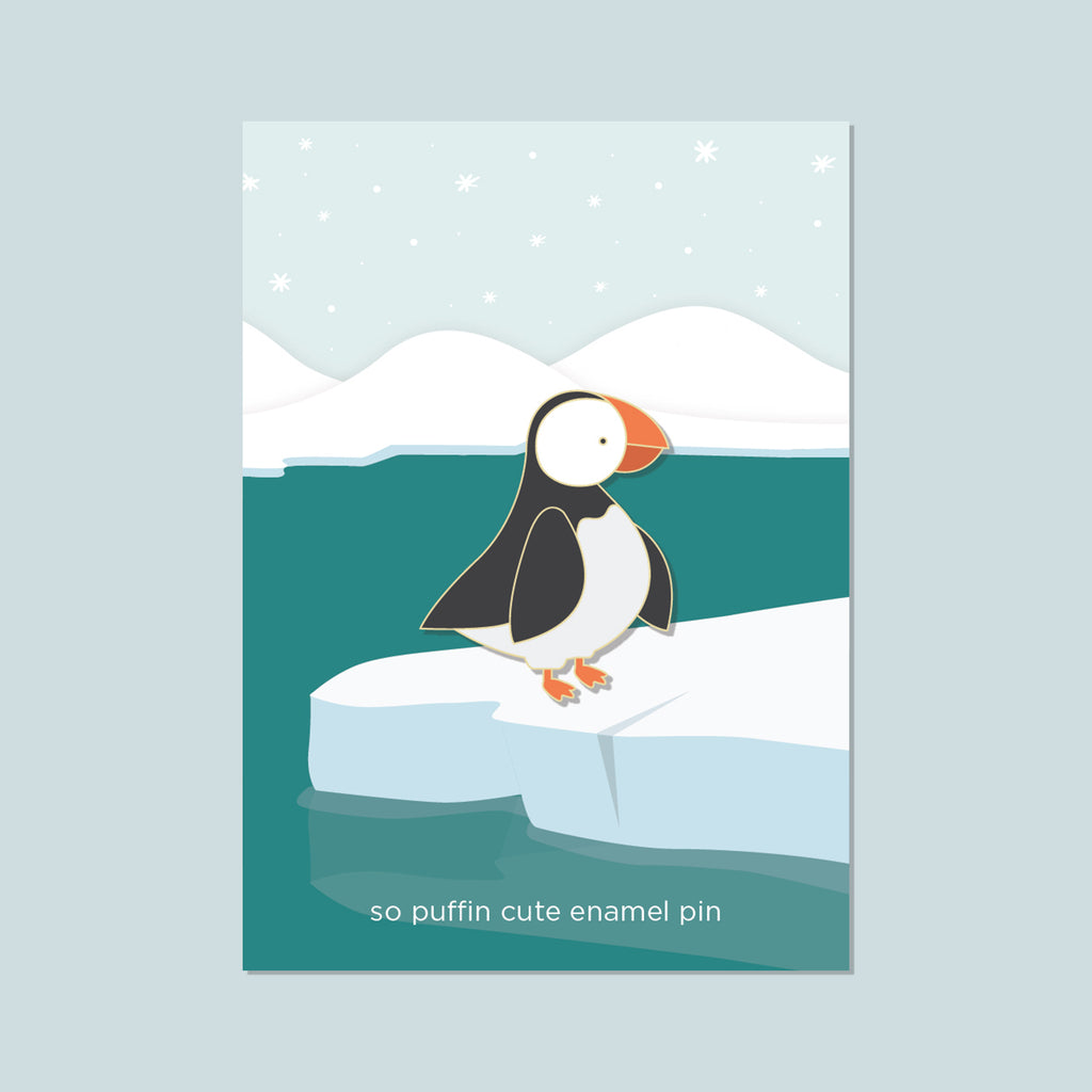 Puffin Cute Enamel Pin